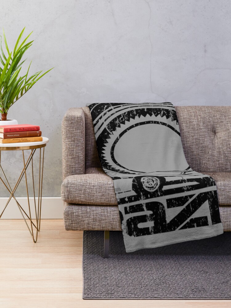 Alternate view of Distressed RX-7 Throw Blanket