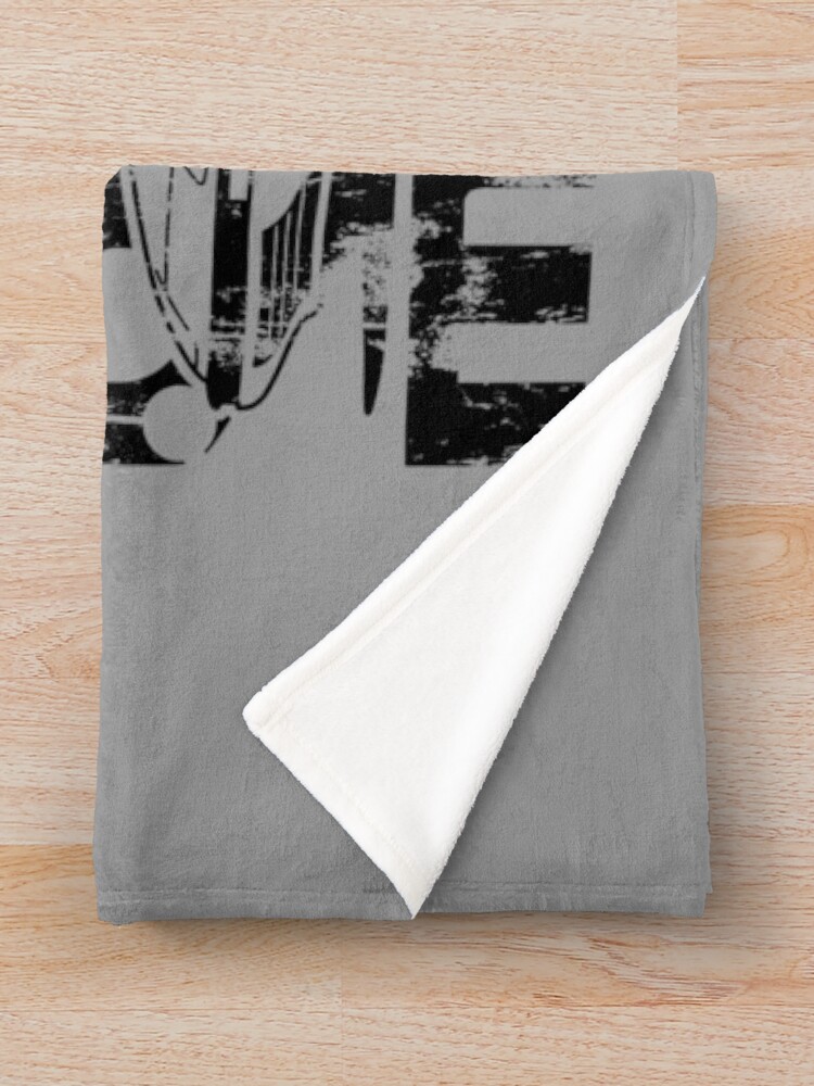 Alternate view of Distressed RX-7 Throw Blanket