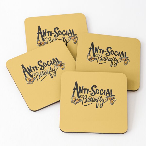 Item preview, Anti-social Butterfly designed and sold by FrictionMaxxing.