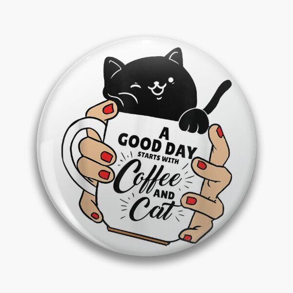 Item preview, Black Cat A Good Day Starts With Coffee And Cat designed and sold by OloriHeritage.