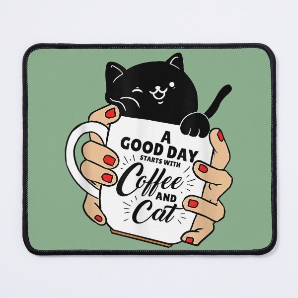 Item preview, Black Cat A Good Day Starts With Coffee And Cat designed and sold by OloriHeritage.