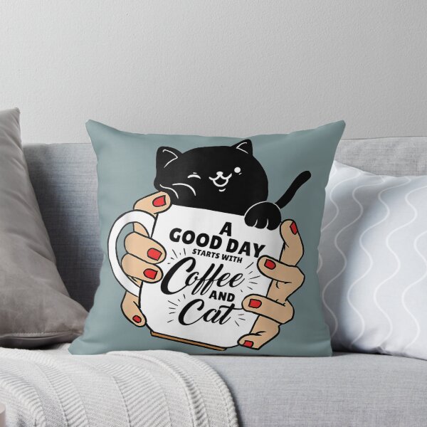 Item preview, Black Cat A Good Day Starts With Coffee And Cat designed and sold by OloriHeritage.