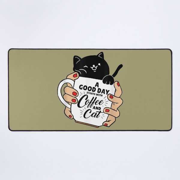 Item preview, Black Cat A Good Day Starts With Coffee And Cat designed and sold by OloriHeritage.