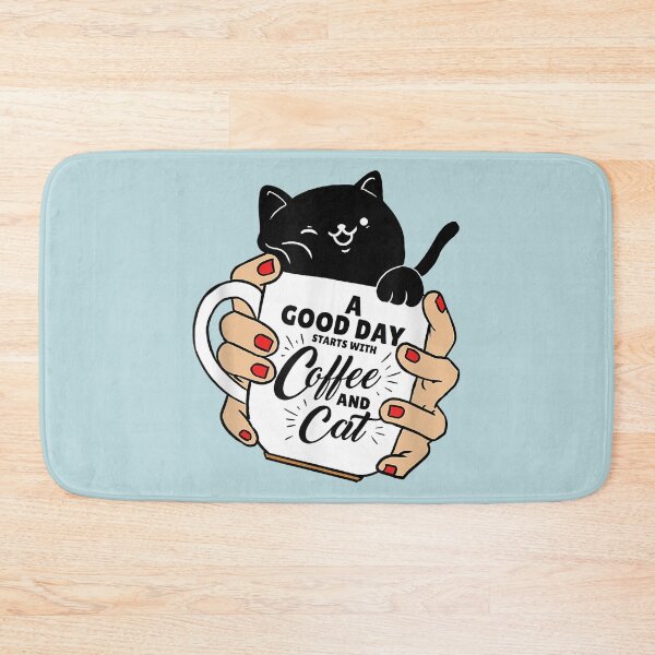Item preview, Black Cat A Good Day Starts With Coffee And Cat designed and sold by OloriHeritage.