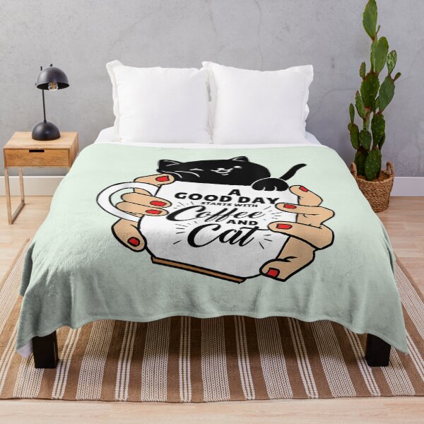 Item preview, Black Cat A Good Day Starts With Coffee And Cat designed and sold by OloriHeritage.