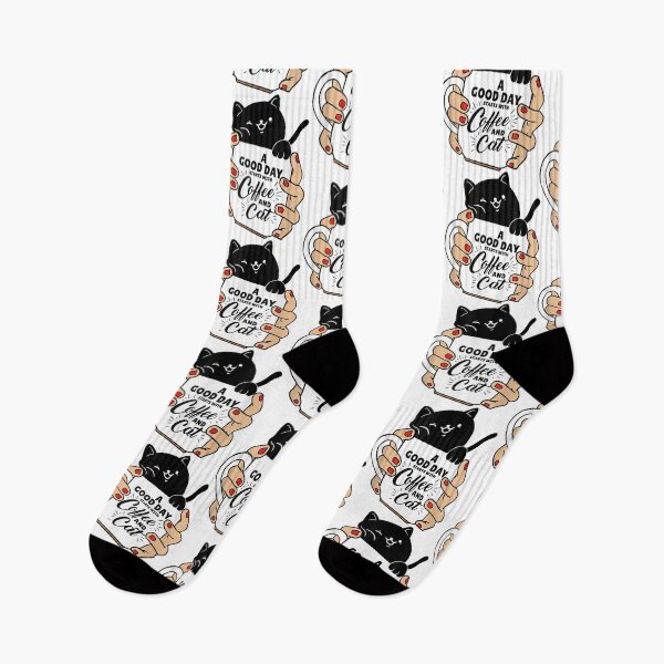 Item preview, Black Cat A Good Day Starts With Coffee And Cat designed and sold by OloriHeritage.