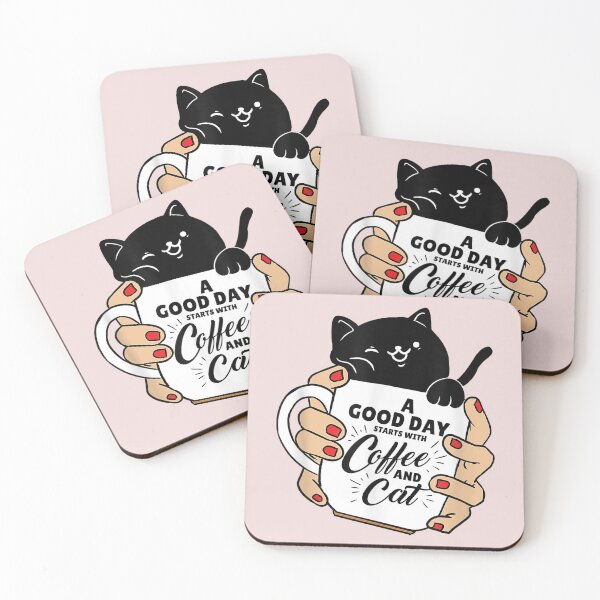 Item preview, Black Cat A Good Day Starts With Coffee And Cat designed and sold by OloriHeritage.