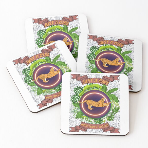 Item preview, Just a girl who loves tigers - Colorful compositions, art and animals, funny drawings designed and sold by AdvanceDesign.
