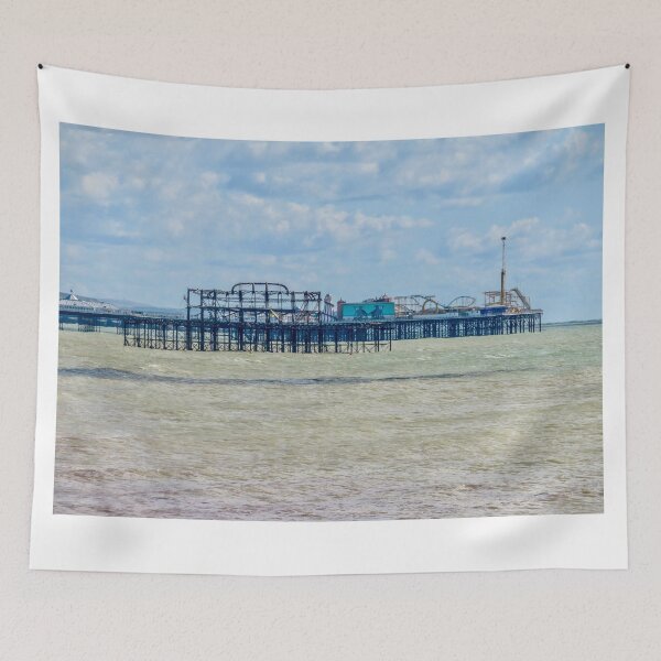 Item preview, Brighton’s two piers  designed and sold by BerylBez.