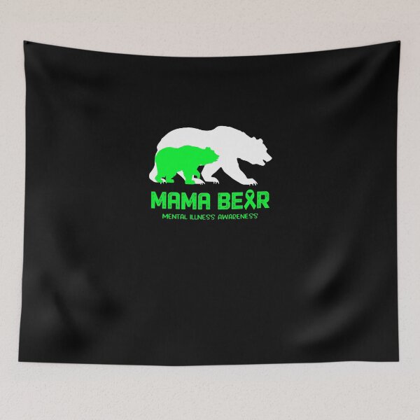 Item preview, Mental Illness Awareness Mama Bear Support Mental Illness designed and sold by MerooIndustries.