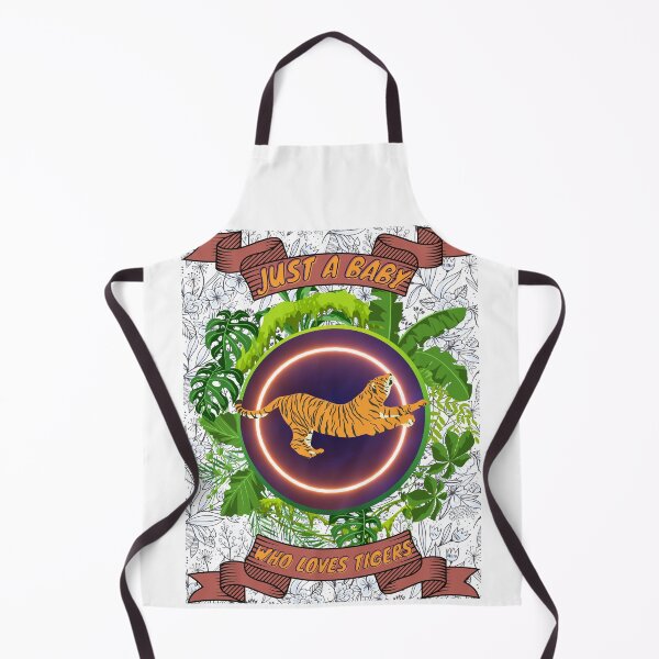 Item preview, Just a baby who loves tigers - Colorful compositions, art and animals, funny drawings designed and sold by AdvanceDesign.