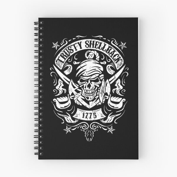 Item preview, Trusty Shellback Skull and Swords Equator Crossing Naval Art designed and sold by hobrath.