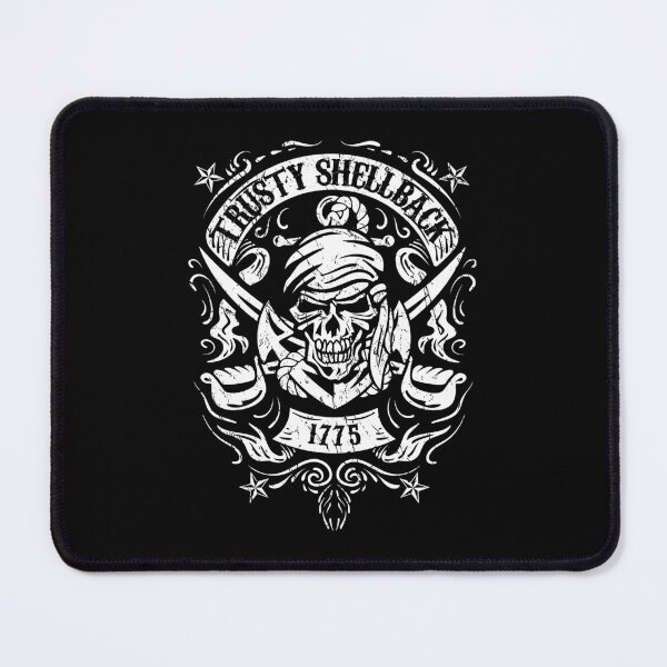 Item preview, Trusty Shellback Skull and Swords Equator Crossing Naval Art designed and sold by hobrath.