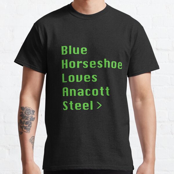 blue horseshoe loves anacott steel shirt