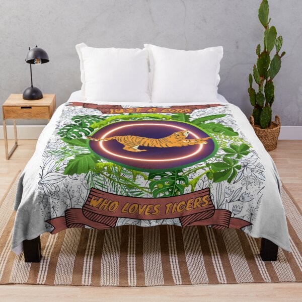 Item preview, Just a dad who loves tigers - Colorful compositions, art and animals, funny drawings designed and sold by AdvanceDesign.