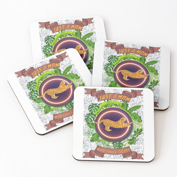 Item preview, Just a mom who loves tigers - Colorful compositions, art and animals, funny drawings designed and sold by AdvanceDesign.