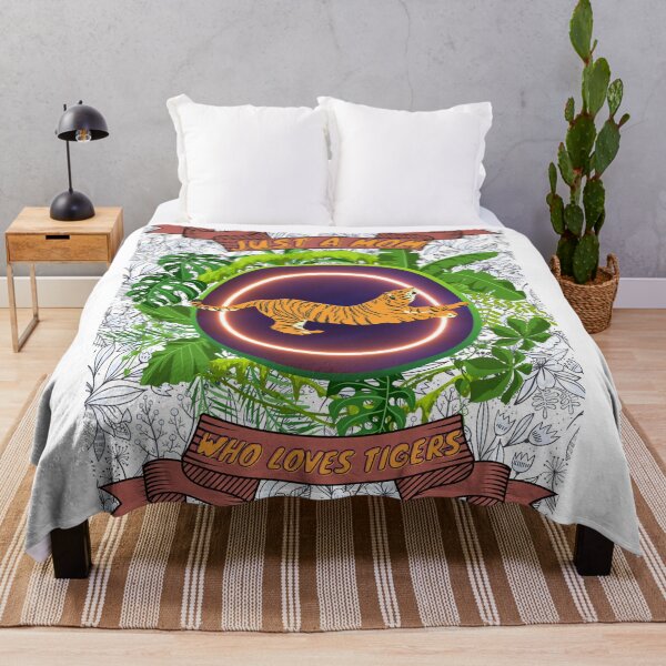 Item preview, Just a mom who loves tigers - Colorful compositions, art and animals, funny drawings designed and sold by AdvanceDesign.