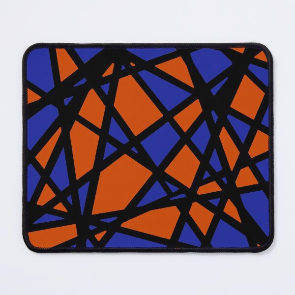 Item preview, Black Lines Create Irregular Shapes Burned Orange Accent Abstract designed and sold by taiche.