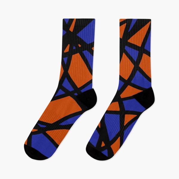 Item preview, Black Lines Create Irregular Shapes Burned Orange Accent Abstract designed and sold by taiche.