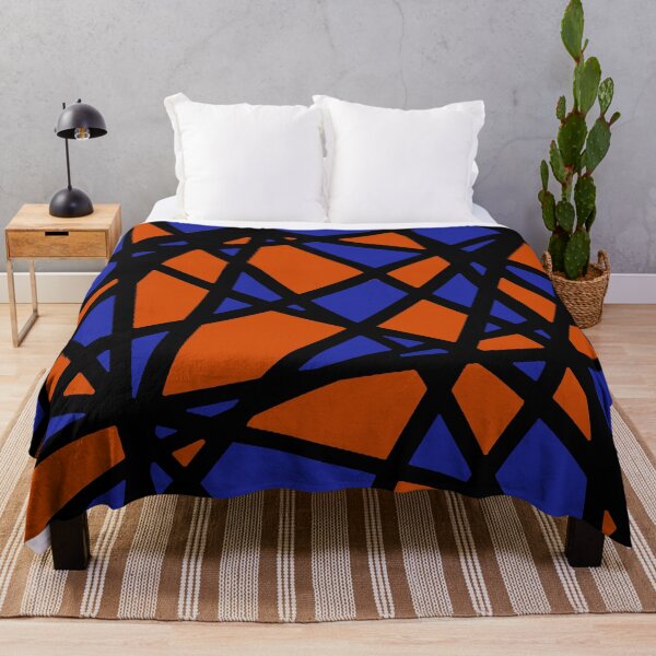 Item preview, Black Lines Create Irregular Shapes Burned Orange Accent Abstract designed and sold by taiche.