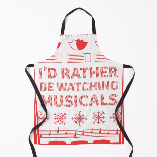 Item preview, Copy of I'd Rather Be Watching Musicals - Christmas Jumper (Red) designed and sold by FranDraws.