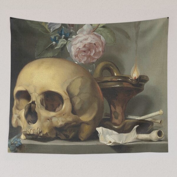 Item preview, Skull and Floral Still Life  designed and sold by Bellathewilde.