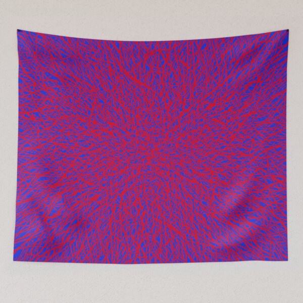 Item preview, tangle, red on blue designed and sold by dnparker.