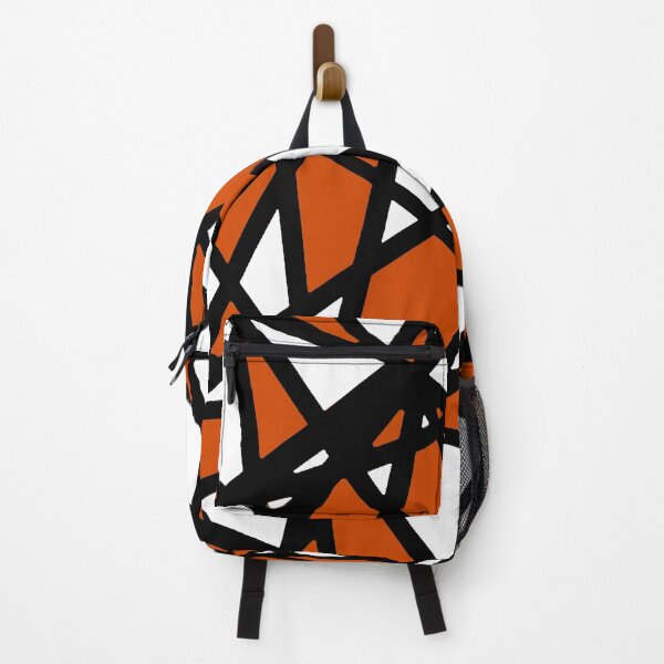 Item preview, Black Lines Burned Orange Accent And White Background Abstract designed and sold by taiche.
