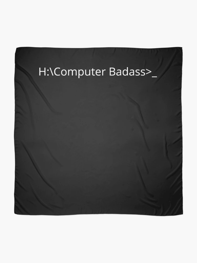 Thumbnail 2 of 3, Scarf, Computer Geek Badass Folder designed and sold by ComputerGeeksTs.