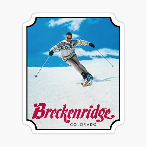 Aspen Colorado Snow Ski   Vintage Looking Travel Decal Luggage Label Sticker
