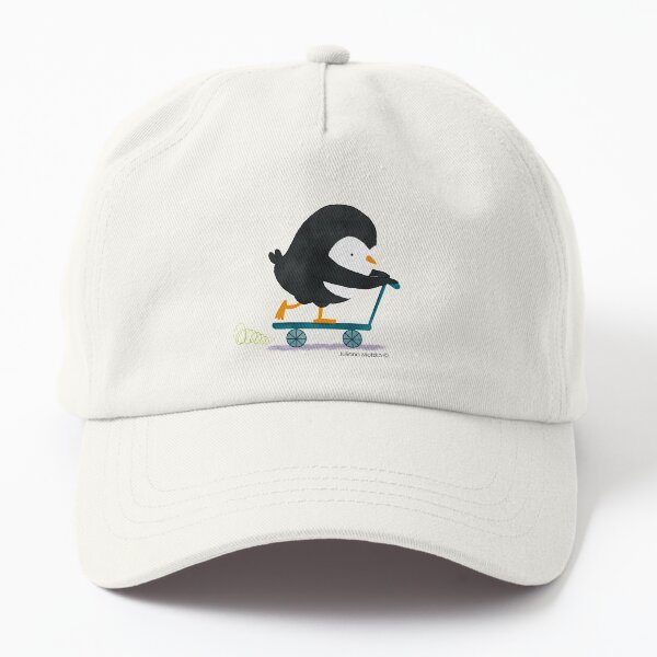 Penguin on Scooter Dad Hat