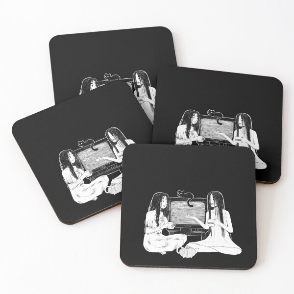 Item preview, Sadako and Kayako tea time designed and sold by Jacklineartshop.