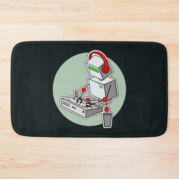 Item preview, Robot Musician Playing 909 Drum Machine designed and sold by AtomicMalibu.