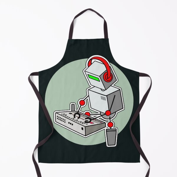 Item preview, Robot Musician Playing 909 Drum Machine designed and sold by AtomicMalibu.