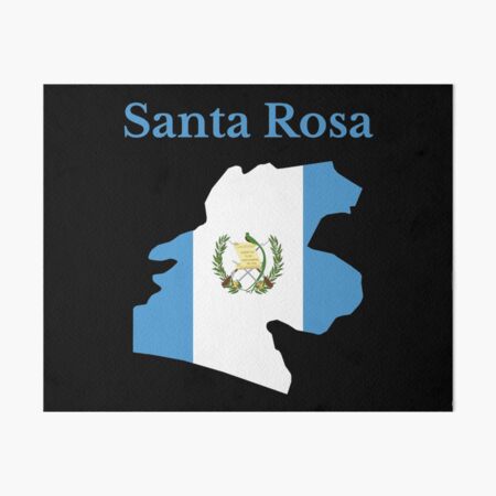 Lámina rígida «Mapa del Departamento de Santa Rosa, Guatemala» de ...