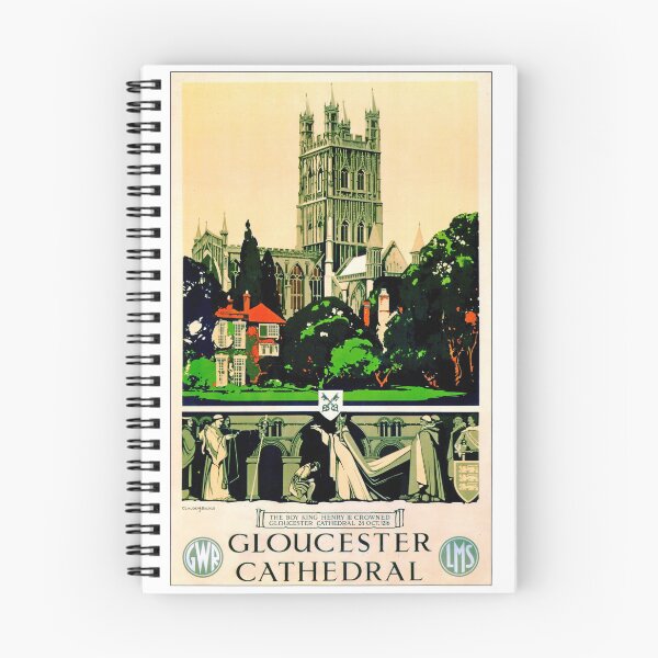 Item preview, Cartel de viaje de ferrocarril LMS vintage para la catedral de Gloucester designed and sold by Random Railways.