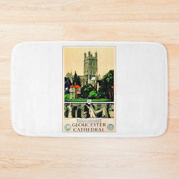 Item preview, Vintage LMS Railway travel poster for Gloucester Cathedral designed and sold by Random Railways.