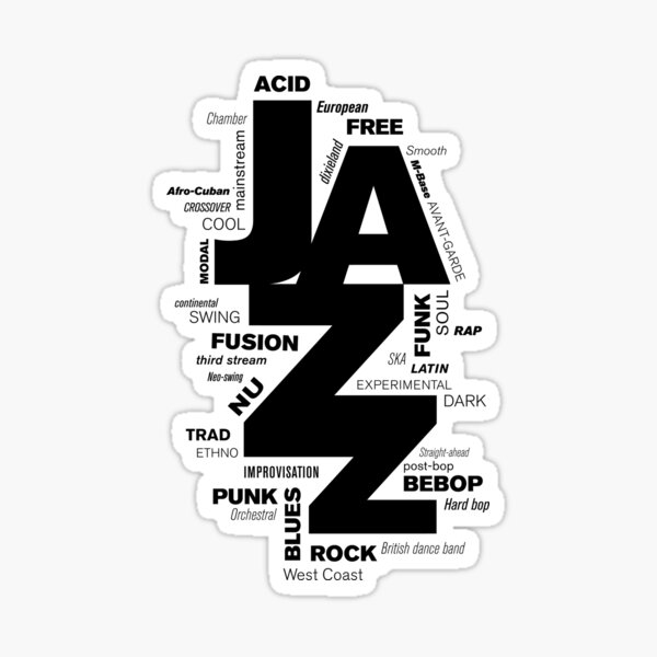 Item preview, Jazz Styles - BW1 designed and sold by BlackLineWhite.