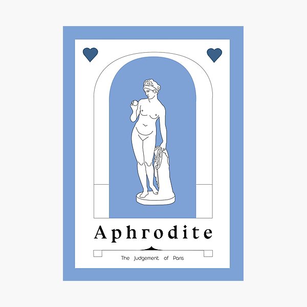 Item preview, Aphrodite Greek Goddess Painting Art Print designed and sold by IrisNook.