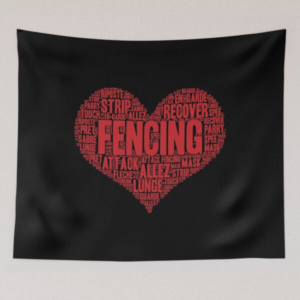 Item preview, Fencing Heart Saber Epee Fence Gift graphic designed and sold by theodoros20.