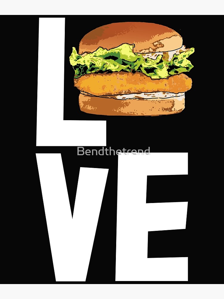 Discover Love Chicken Sandwich Premium Matte Vertical Poster