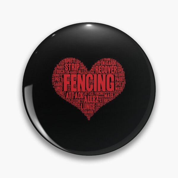 Item preview, Fencing Heart Saber Epee Fence Gift graphic designed and sold by theodoros20.