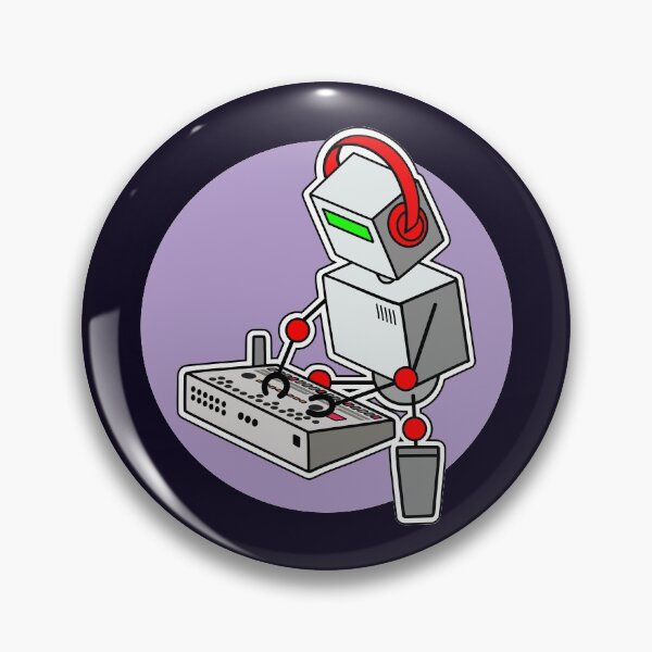 Item preview, Robot Musician Playing 909 Drum Machine designed and sold by AtomicMalibu.