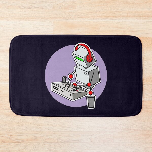 Item preview, Robot Musician Playing 909 Drum Machine designed and sold by AtomicMalibu.