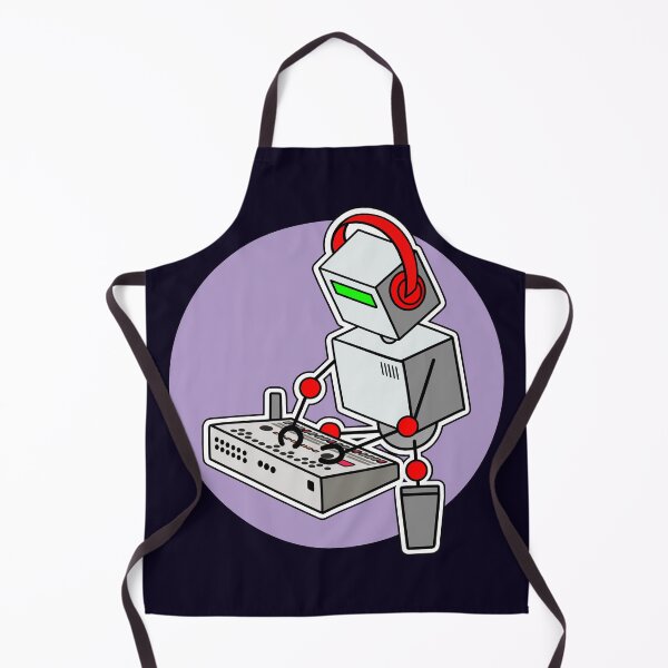 Item preview, Robot Musician Playing 909 Drum Machine designed and sold by AtomicMalibu.