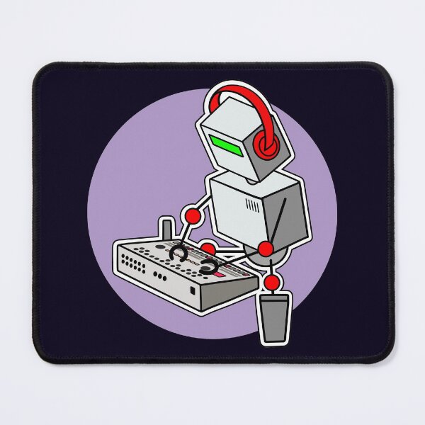 Item preview, Robot Musician Playing 909 Drum Machine designed and sold by AtomicMalibu.