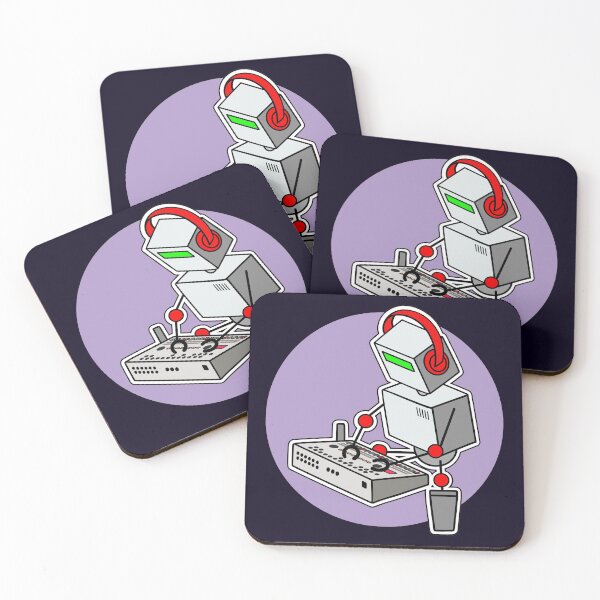 Item preview, Robot Musician Playing 909 Drum Machine designed and sold by AtomicMalibu.