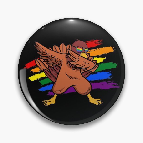 Item preview, Funny Dabbing Turkey LGBT Gay Lesbian Pride Thanksgiving designed and sold by TheStudioBee.