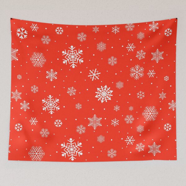 Item preview, Red and White Snowflake Winter Pattern Vector Images designed and sold by Shadowlight21.