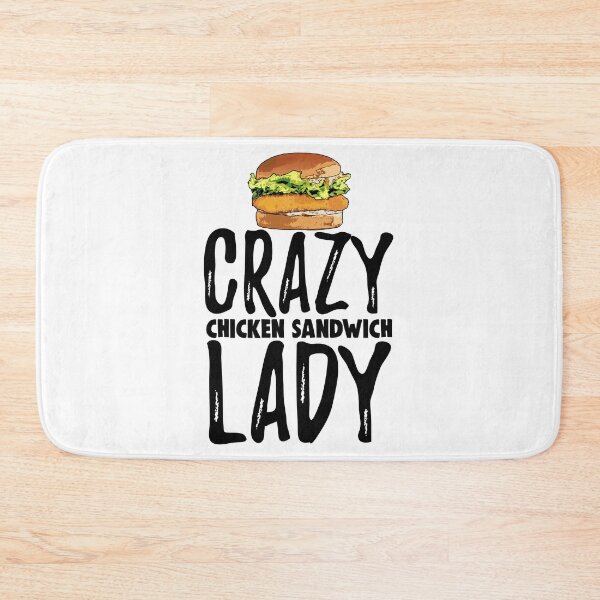 Item preview, Crazy Chicken Sandwich Lady designed and sold by Bendthetrend.